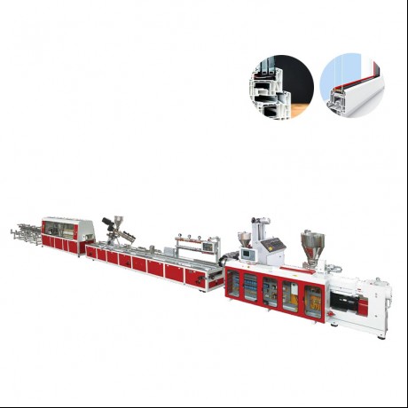 JWELL PVC ونڊوز تيز رفتار پروفائل Extrusion لائن