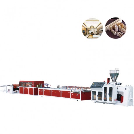 JWELL PVC ڪاٺ-پلاسٽڪ تڪڙو گڏ ڪرڻ بورڊ Extrusion لائن