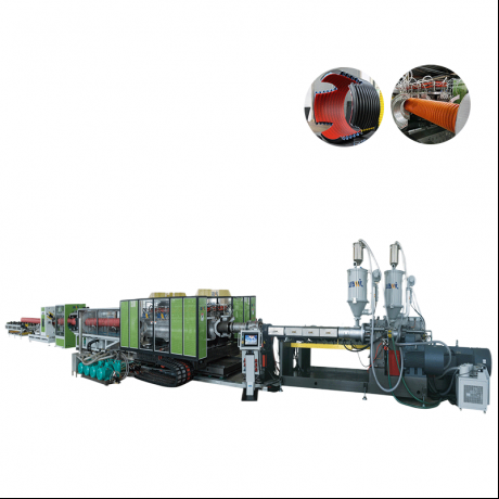 HDPE / PP / PVC افقي قسم ٻٻر وال ٻرندڙ پائپ ٻاھرين لائن